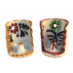 Portavela cerámica (Diseños diferentes)