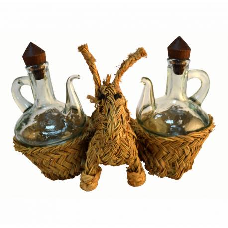 Burro esparto con vinagreras