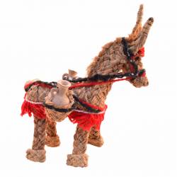 Burro decorado con cántaros