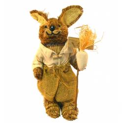 Conejo paja vestido saco