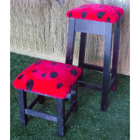 Taburete mariquita