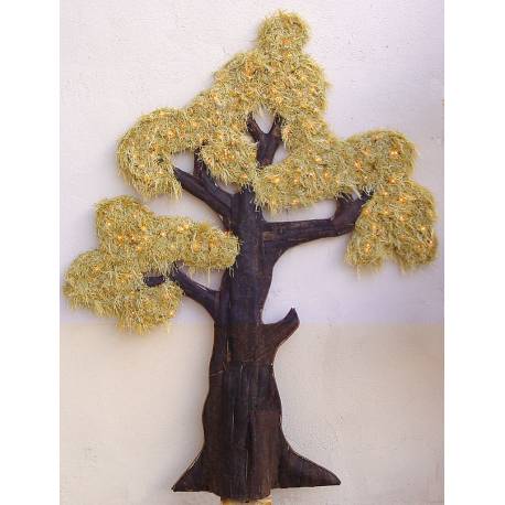 Árbol de lana con luz