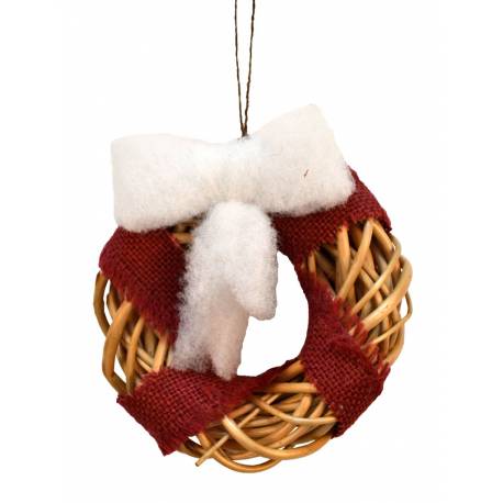 Colgante corona con lazo