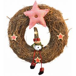 Corona de Navidad decorada