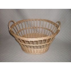 Canasta para pan ovalada calada mimbre