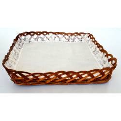 Panera marrón con tapete