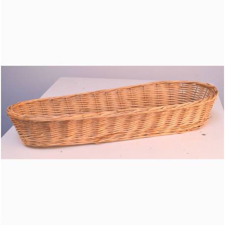 Panera larga mimbre blanco