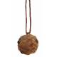 Colgante bola lana marrón